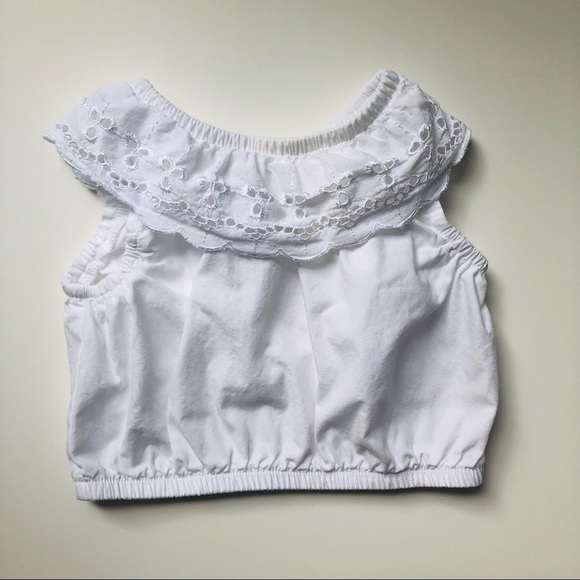 Oshkosh Baby Eyelet Skirt, Top and Hat bundle- Girls 6-9 m - Picture 3 of 16